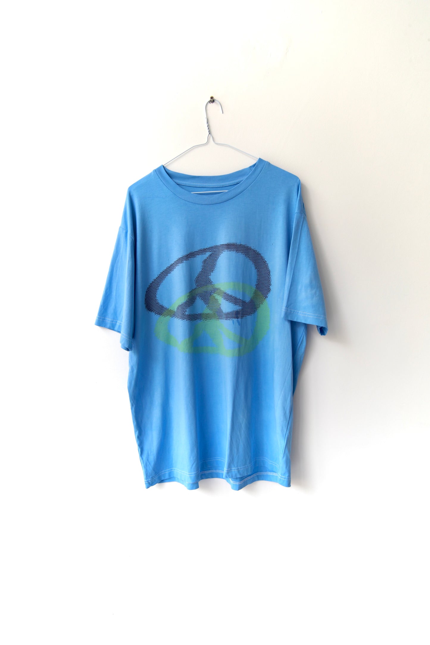 Hand Printed T (Blue)