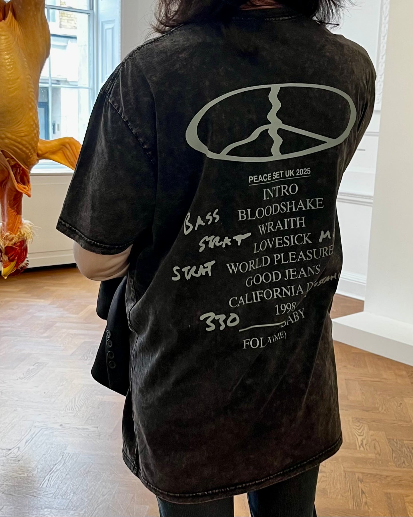 is this a peace tshirt? (Setlist Back Print - Grey)
