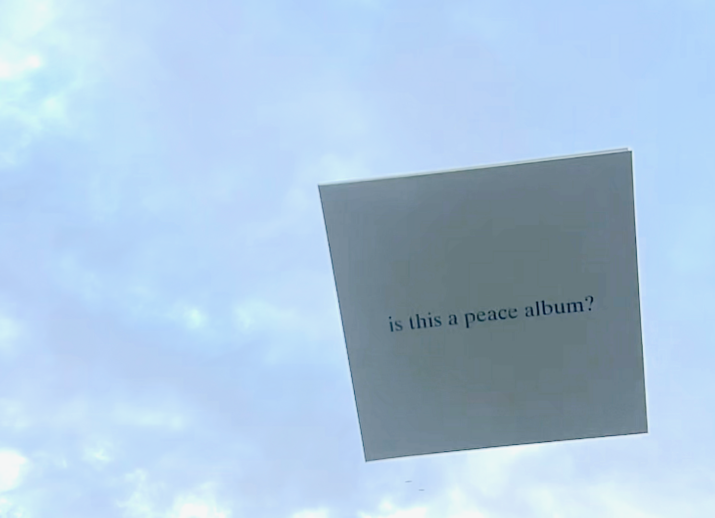 is this a peace album? (Gatefold Utopia LP) *pre-order*